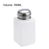 Unique Bargains HDPE Alcohol Cleanser Polish Remover Press Pumping Dispensers White 3 Pcs - 2 of 4