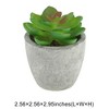 Unique Bargains Artificial Plants Mini Apple-Leaf in Pulp Plastic Green 2.56"x2.56"x2.95" 1 Pcs - 3 of 4