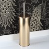 Evideco French Home Goods Modern Brushed Gold Toilet Bowl Brush Set with Stainless Steel Handle - 2 of 4