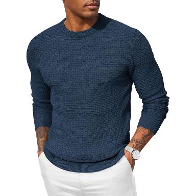 blue dress sweater men Everyday Quarter-Zip Sweater for Tall Men in Patriot Blue S / Tall / Patriot Blue