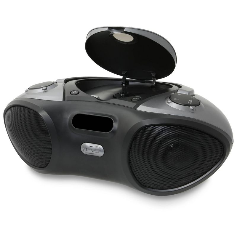iLive Audio Bluetooth CD Boombox with FM Tuner - Black (IBC233B), 5 of 6