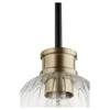 Quorum Lighting Monarch 1 - Light Pendant in  Textured Black/Aged Brass - 3 of 3