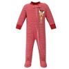 Hudson Baby Baby Fleece Zipper Sleep and Play 2-Pack, Red Reindeer - 3 of 3