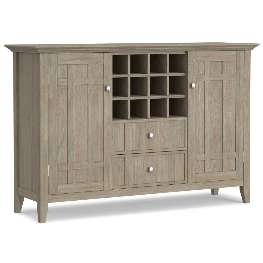 Freemont Sideboard Buffet and Winerack Distressed Gray - WyndenHall