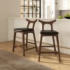 Vynxaria Black Bar Dining Chairs - Set of 2 for Timeless Elegance - 4 of 4