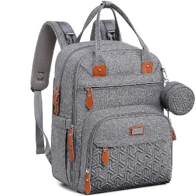 Image of WelaVila Diaper Bag Tote - Versatile Tote Diaper Bags, Stylish Tote Diaper Bag for Modern Parents, Large, Gray