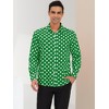 Lars Amadeus Men's Polka Dots Long Sleeves Dress Button Down Shirt - 2 of 4