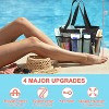 Aoibox Mesh Shower Caddy with 7 Deep Pockets, Quick-Dry Large Tote Bag for Toiletries, Bathroom, Camping, Gym Essentials, Dorm Room Organization - 3 of 4