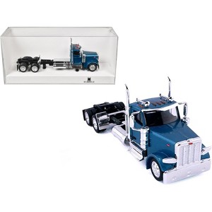 Peterbilt 589 2-Axel Day Cab Blue Metallic 1/87 (HO) Scale Plastic Model Car by HO Logistics - 1 of 4