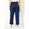 Catherines Women's Plus Size Anywear Wide Leg Hacci Ribbed Pant - 3 of 4