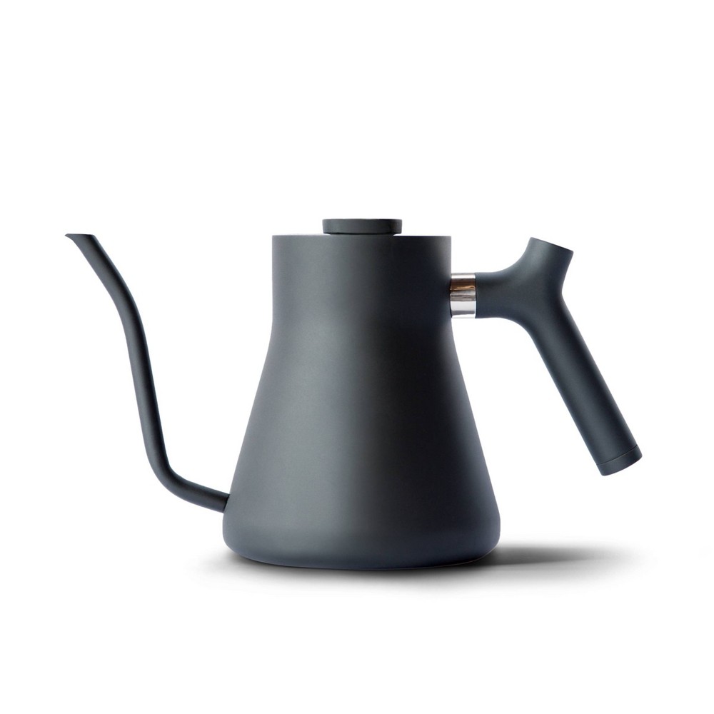 Fellow 1L Stagg Stovetop Kettle Matte Black: Stainless Steel Handle & Lid, 33.8 oz Capacity, Wash with Soap & Water