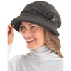 Collections Etc Ribbed Knit Brimmed Hat - image 3 of 4