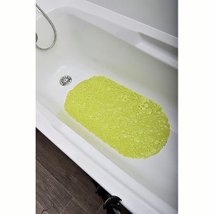 Evideco French Home Goods Bubbles Non-Slip Oval Bathtub Mat 28 L x 15 W - 1 of 4