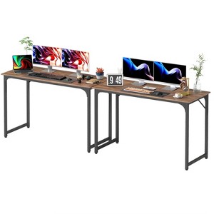 FDW Computer Desk 32/39/47 inch Length Study Writing Table Adjustable feet for Home Office - 1 of 4
