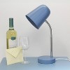 Simple Designs Sleek Essentials Minimalist Metal Desk Lamp Blue - 4 of 4