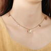 Unique Bargains Delicate Butterfly Star Pendant Chain Choker Necklace for Women Gold Tone 1PC - 4 of 4