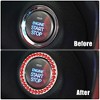 Unique Bargains Rhinestone Car Engine Start Button Decoration Bling Ring 6 Pcs - 3 of 4