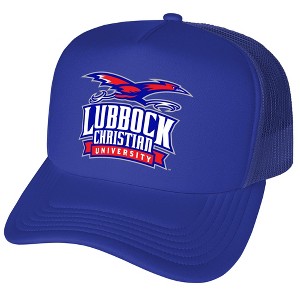 Lubbock Christian University Primary Logo Foam Trucker Cap Royal Os - 1 of 4