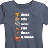 Women's - The Lion King - Simba Nala Rafiki Zazu Timon Pumba Short Sleeve Graphic T-Shirt - 2 of 4