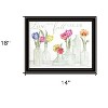 HomeRoots Live Life in Full Color Tulips Black Framed Print Wall Art - 3 of 4