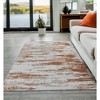 HomeRoots 5' X 7' Gray and Brown Abstract Printed Washable Non Skid Area Rug - 2 of 4