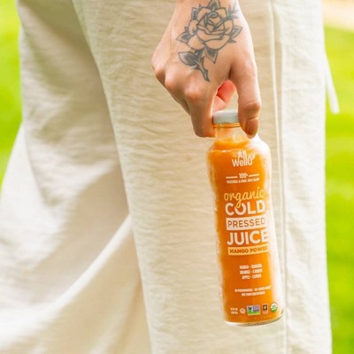 Allwello Organic Mango Power Cold-Pressed Juice - 11.1 fl oz