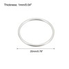 Unique Bargains Round Hollow Open Bezel Linking Ring for Jewelry Making 50 Pcs - 2 of 4