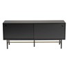 Baxton Studio Truett Modern Dark Brown Finished Wood and Two-Tone Black and Gold Metal TV Stand - 4 of 4