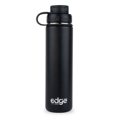 Edge by EcoVessel 24oz Insulated Stainless Steel Water Bottle - Black ...