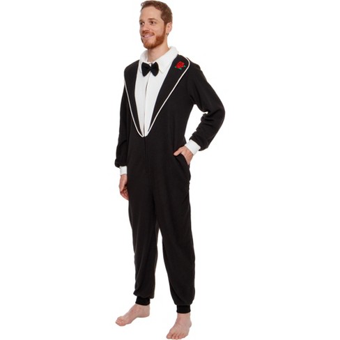 FUNZIEZ! Tuxedo Slim Fit Men's Novelty Union Suit - image 1 of 4