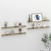 vidaXL Wall Shelves 4 pcs White and Sonoma Oak 31.5"x3.5"x1.2" - 2 of 4