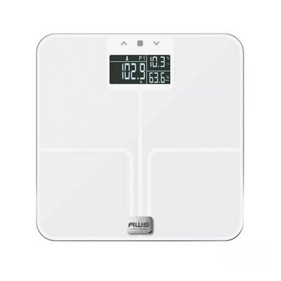 American Weigh Scales Clear Tempered Glass High Precision Digital Large Lcd  Display Bathroom Body Weight Scale 330lb Capacity : Target