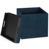 NicBex 16.9" Storage Bench Cube Storage Ottoman with Tray for Bedroom, Living Room - 2 of 4