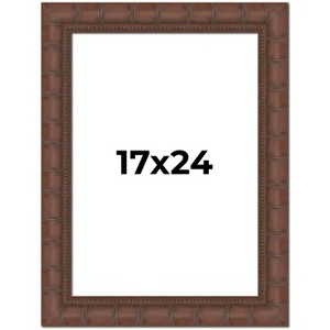 PosterPalooza | 17x24 Wide Bamboo Picture Frame, UV Acrylic, 4 Finishes - Brown, Black, Silver, and Natural - 1 of 4