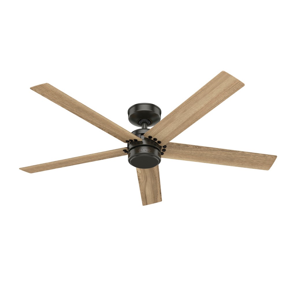 Photos - Air Conditioner 52" Burton Damp Rated Ceiling Fan and Wall Control Noble Bronze - Hunter F