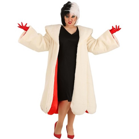 Cruella Cosplay Red Dresses Cruella De Vil Costume Womens 