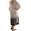 Women's Crochet Knit Fringe Sweater - KORI - 2 of 3