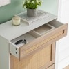 Natural Rattan  Shoe Cabinet Organizer Freestanding - 4 of 4