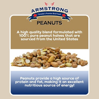 Armstrong Wild Bird Food Shelled Peanut Halves, 4.4 Pounds