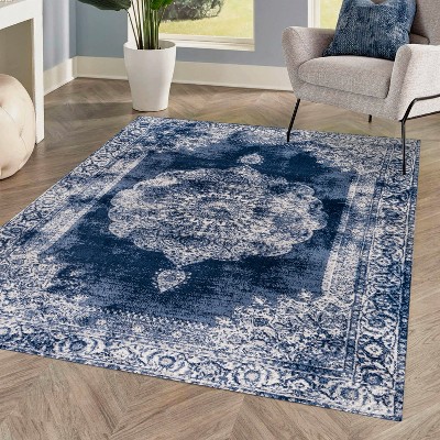Rosalia Cottage Medallion Indoor Area Rug - JONATHAN Y