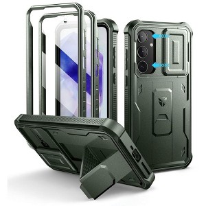 Dexnor for Samsung Galaxy A55-5G Case, [2 Front Frame] [Built-in Slide Camera Cover & Kickstand] Military Grade Protection Shockproof Phone - 1 of 3