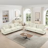 AENKYO Oversized Modular Sofa Set with Removable Ruffles & Ottoman, Large Seater, Deep Seat Corner Sofa with Chenille Fabric for Office, Living Room - 4 of 4