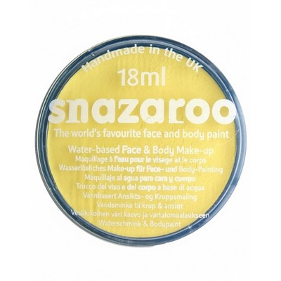Snazaroo Holdings Limited Snazaroo Face Paint - 18ml Yellow - Pale Costume Accessory
