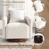 MOONMISS 360 degree rotation design,soft and comfortable chenille fabric,ergonomic design of the living room chair - 3 of 4