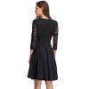 Women's Lace Evening Dresses Chiffon Wrap Cocktail Party for Wedding Guest - 2 of 4