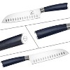 imarku Santoku Knife, 7 inch Kitchen Knife Japanese Chef Knife - German HC Stainless Steel 7Cr17Mov - Ergonomic Pakkawood Handle, Blue - 4 of 4