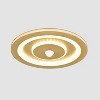 Claxy Gold Round LED Flush Mount Ceiling Light 4000K 18W - 2 of 4