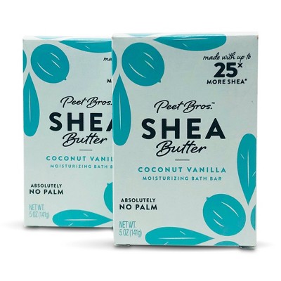 Peet Bros. Shea Butter Bar Soap - Coconut Vanilla - 2pk