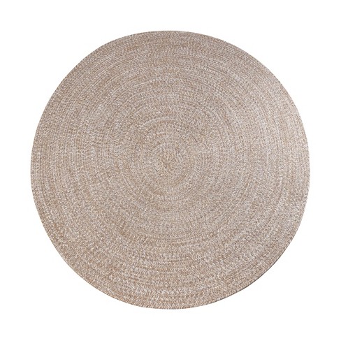 Natural Jute Round Rugs Reversible Carpet