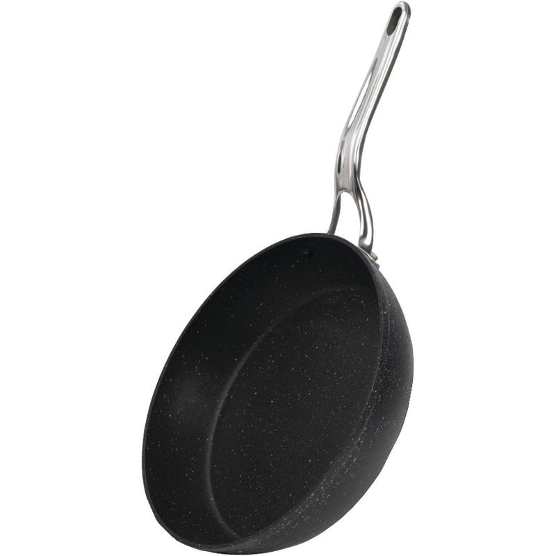 The Rock By Starfrit 12&#34; Aluminum Fry Pan with Stainless Steel Handle Black, 3 of 5